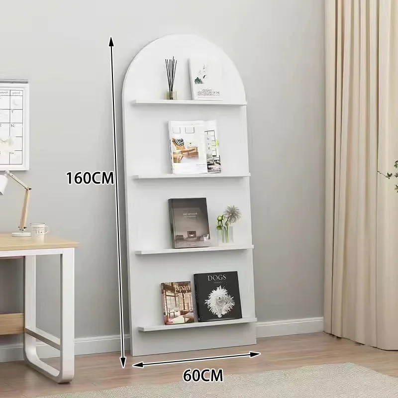 Design Modern Bookcase Shelf Living Room Cabinet Magazine Rack Book Storage Shelves Estanteria Habitacion Children Books White