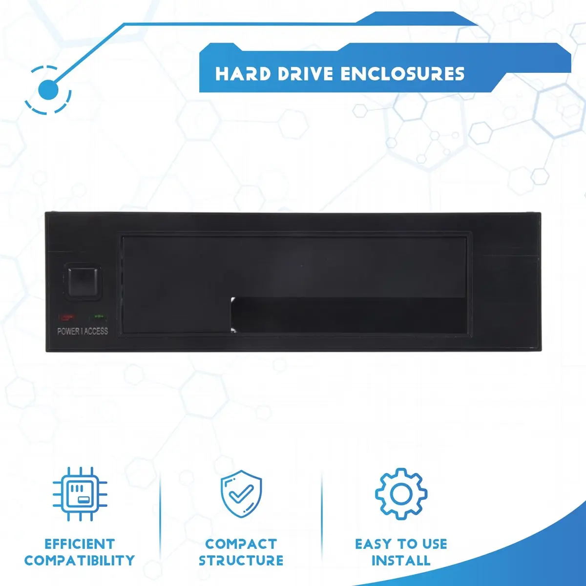 doyou Universal Hot Swap Mobile Rack for 2.5 Inch or 3.5 Inch SSD/HDD, Internal Tray-Less Hard Drive Backplane Enclosure