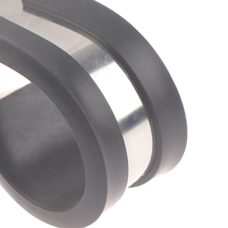 스테인레스 스틸 케이블 클램프 고무 쿠션 절연 클립 튜브 거치대 패스너, 파이프 와이어 코드 설치용, 2 개