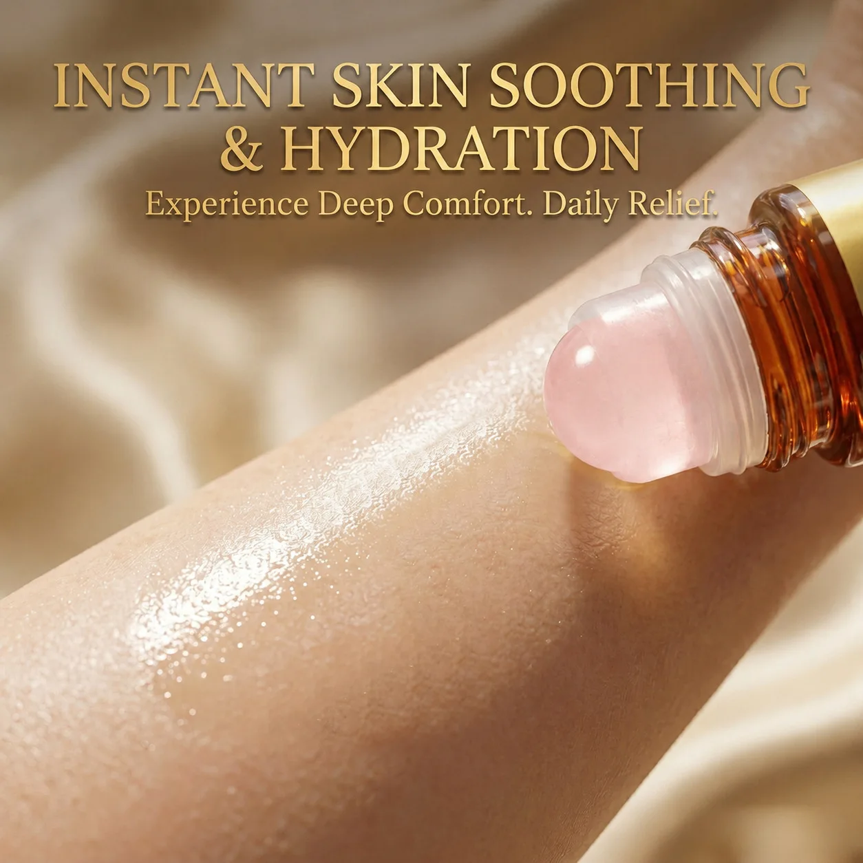 Castor Oil Quartz Ball Care Skin Moisturizing Soft Portable Daily Massage Nourishing Body Care Liquid