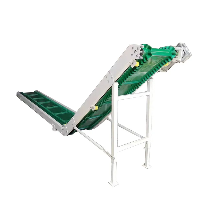 Green PVC skirt baffle conveyor belt, particle conveyor anti-skid conveyor belt, non-standard skirt  belt