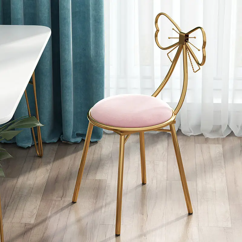 

Backrest Bedroom Makeup Chair, Internet Celebrity Ins Chair, Dresser Stool Manicure