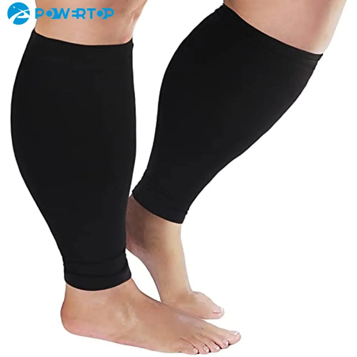 

1Pair Plus Size Compression Sleeves for Calves Women Wide Calf Compression Legs Sleeves S-7XL,Relieve Varicose Veins,Swelling