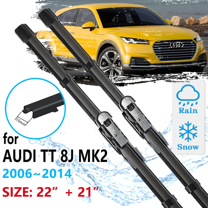 Car Front Wiper Blade For Audi TT 8J 2006~2014 MK2 Windscreen Windshield Accessories Window 2007 2008 2009 2010 2011 2012 2013