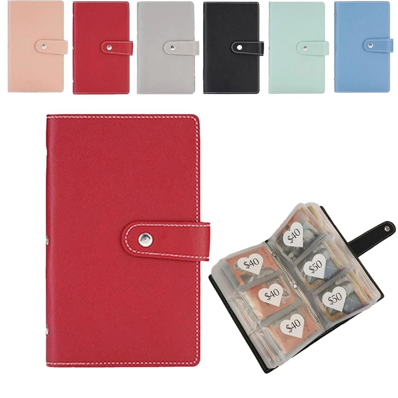 Budget Book 96 Envelope Savings Challenge Book, Budget Binder With Cash Envelopes 6 Pieces