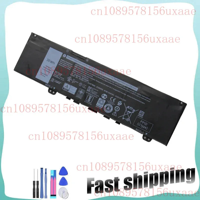 بطارية 38Wh F62G0 لجهاز Dell Inspiron 13 7000 2-in-1 Series 7373 7370 7380 7386 XMSJ