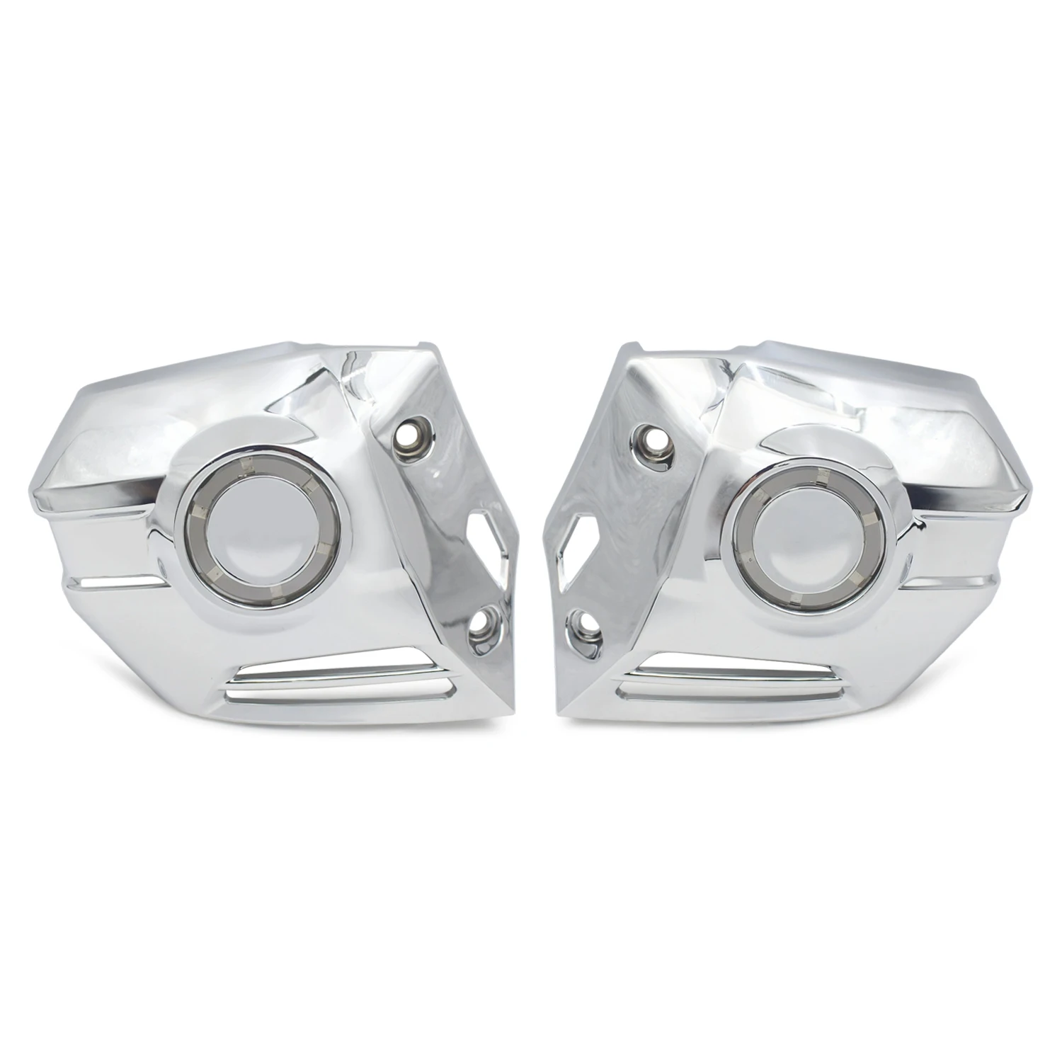 ABS Chrome Fog Light Decorative Cover For Honda Gold Wing GL1800 Tour DCT Airbag 2018 2019-up Motorcycle Fog Lamp Trim Shell