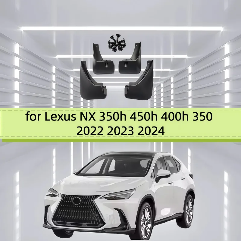 Car Mudguards for Lexus NX 350h 450h 400h 350 2022 2023 2024 Mudflaps Fender Mud Flap Splash Guards Cover Wheel Auto Accessories