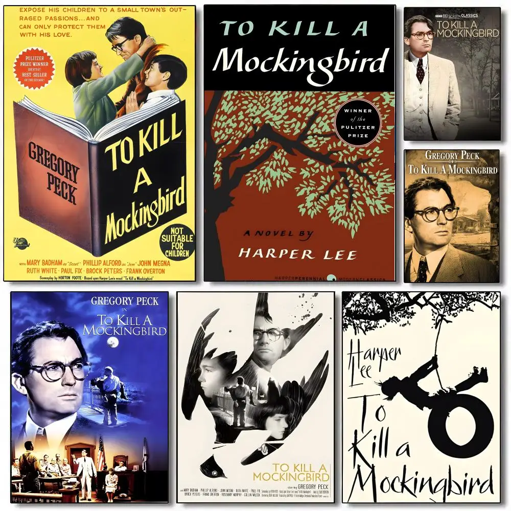To Kill A Mockingbird Poster Sticky Painting Prints Wall Art Waterproof Home Living Bed Room Bar Cafe Aesthetic Decor
