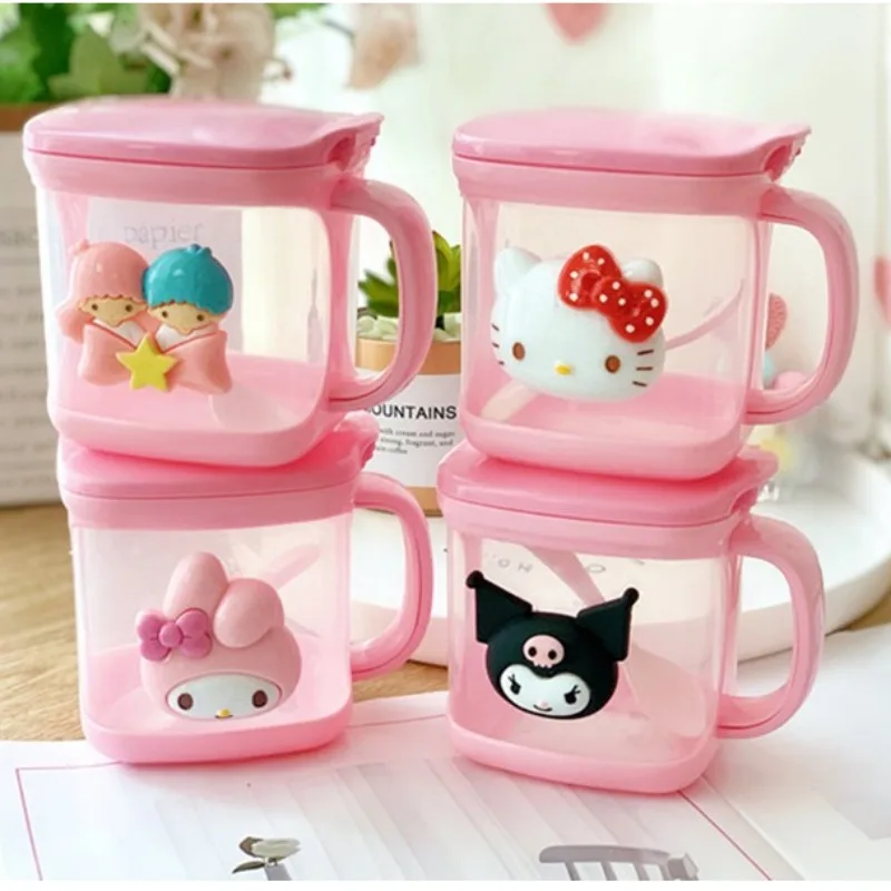 Cartoon cute Sanrio hellokkitty My melody little twin star new men and women home kitchen storage condimento box necessità quotidiane