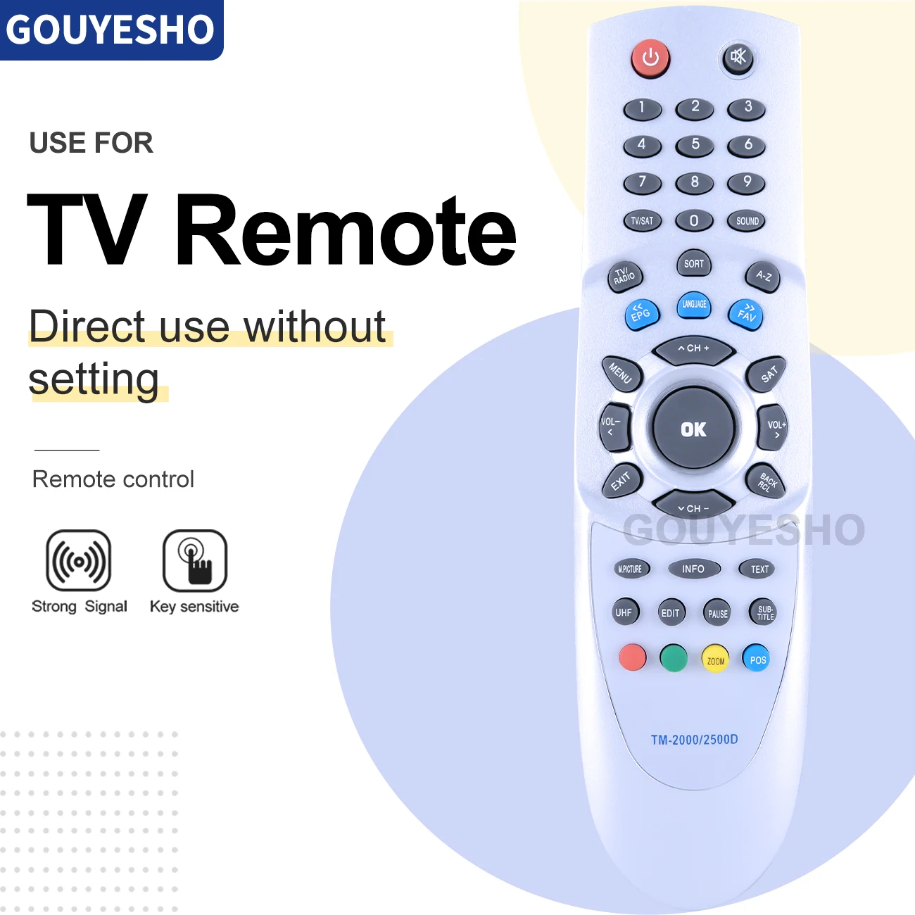 New Remote Control TM-1000 2000 2500D TM-1600 TM-7600 7000 TM-7650 7655 TM-7755 TM-7800 for Technomate RECEIVER