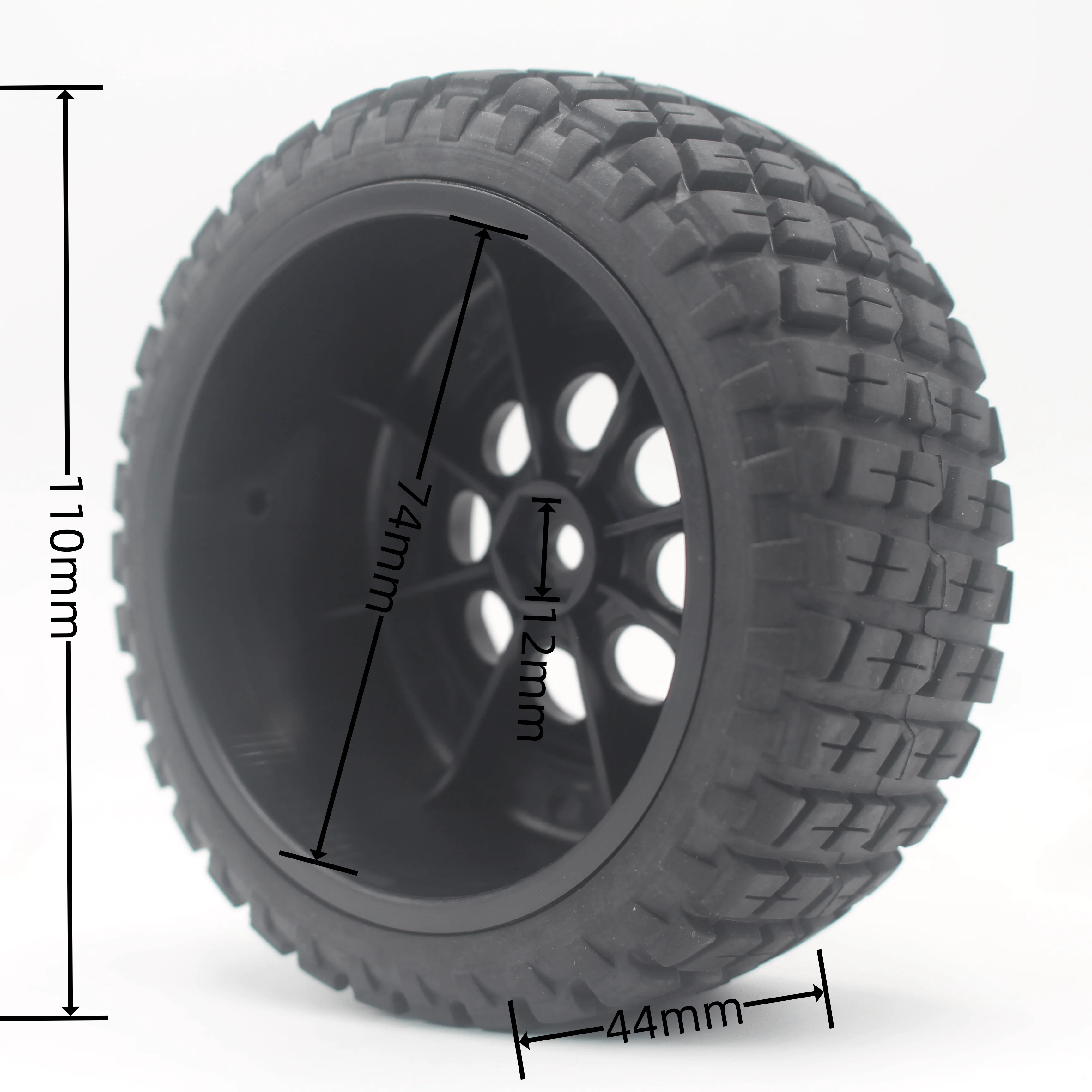 4 шт., 1/10 дюйма, колесо с шестигранной головкой 12 мм для Slash Arrma Senton HuanQi 727 Vkar 10sc Hpi Радиоуправляемый автомобиль