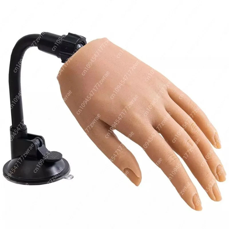 Acrylic Nails Practice Hand Professional Bracket Stand Flexible Bendable Silicone Practice Hand for Nails