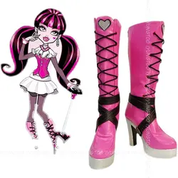 Monster High Draculaura Anime personaggi scarpa Cosplay scarpe stivali Party Costume Prop