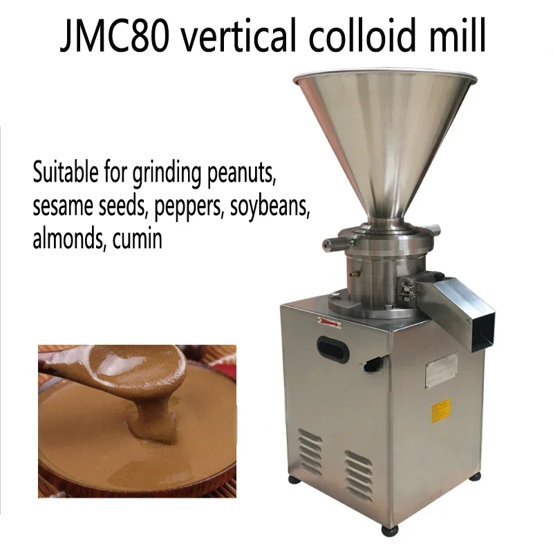 

Hot sales JMC80 Vertical Emulsified Colloid Mill Machine 380V Stainless Steel Grind Chocolate Betel Nut Peanut Chili Sesame Sauc