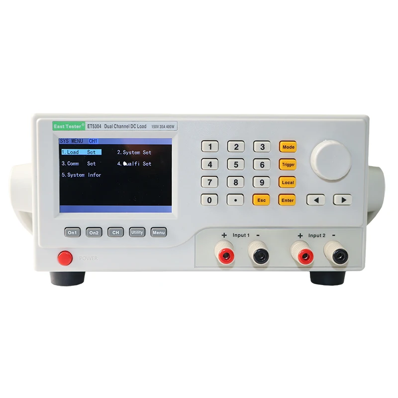 East Tester ET5304 DC Electronic Load Tester 150V/60A/400W Programmable Dual Channel Battery Tester