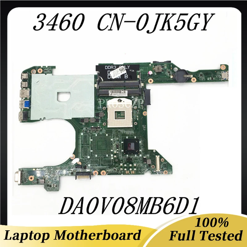 CN-0JK5GY 0JK5GY JK5GY Mainboard For DELL V3460 3460 Laptop Motherboard DA0V08MB6D1 REV:D HM77 HD4000 DDR3 100% Fully Tested OK