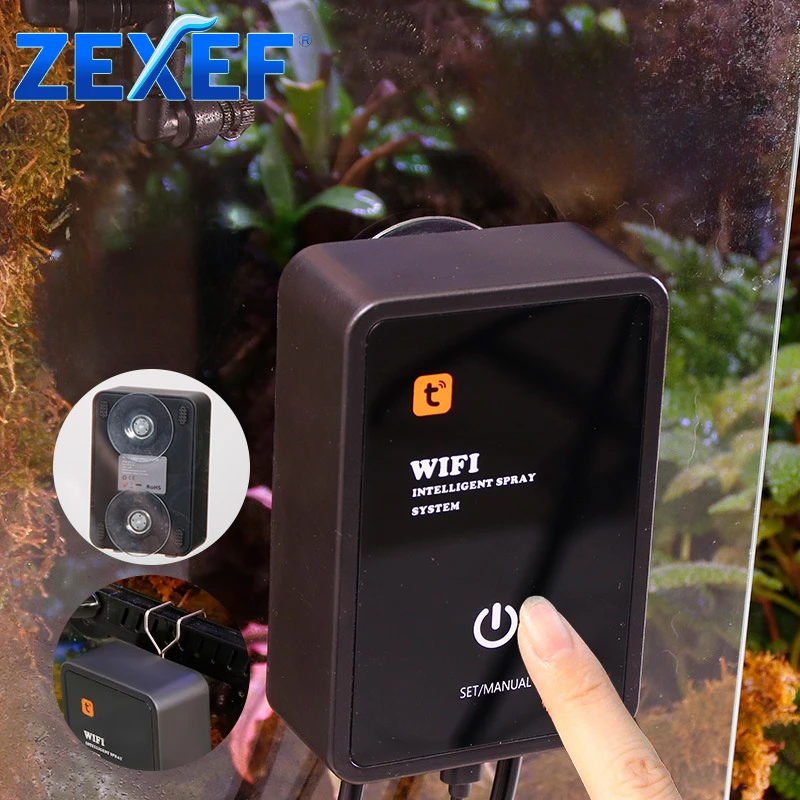 

ZEXEF Распылитель тропического леса с Wi-Fi, автоматический туман, система распыления дождевого леса, таймер орошения, распылитель для рептилий, увлажнитель