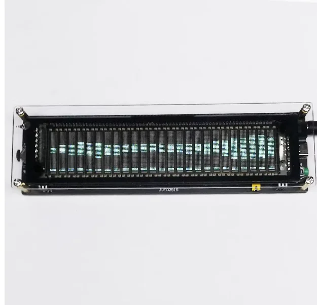 VFD Music Spectrum DIY25 Frequency Division 17 Level LED Screen Display Single Power 12-24V Complete Set of Accessories