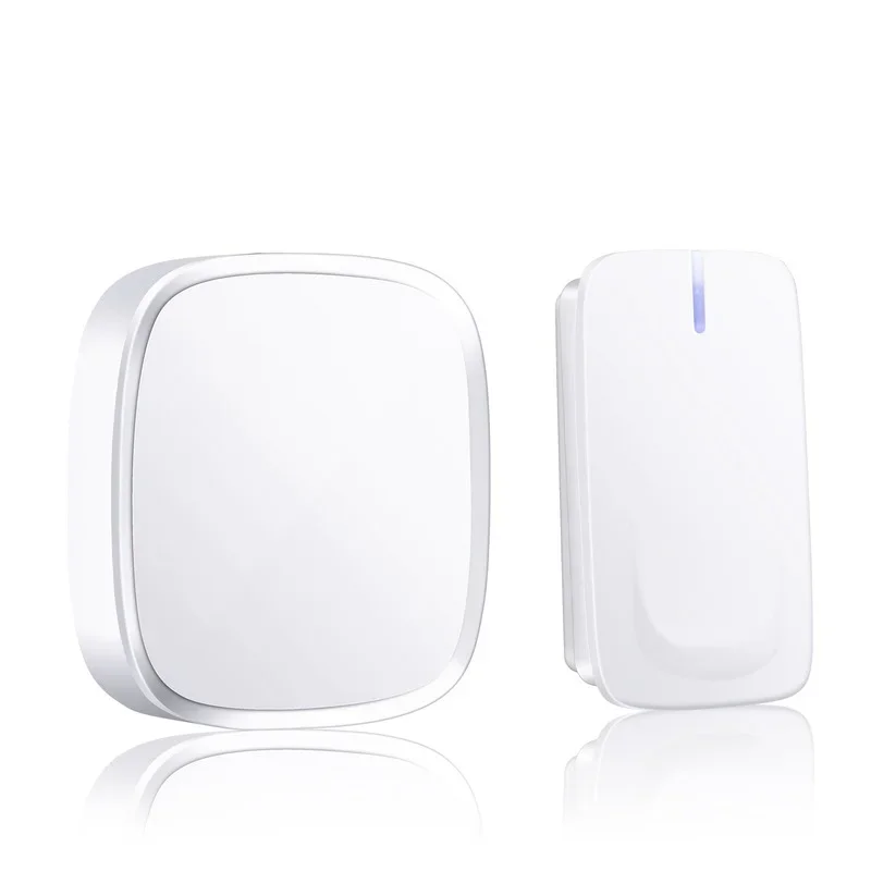 Wireless Doorbell LED 2 Button 3 Receiver Battery Powered 32 Tune Songs Ring Remote Control Home Security 100M Door Bell