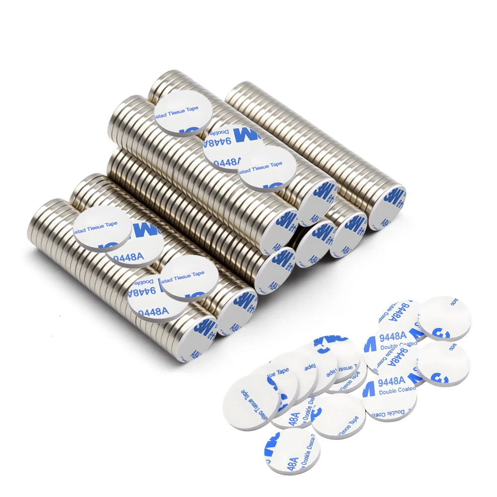 

12x2MM iman Refrigerator magnets With double-sided tape DIY Office Whiteboard Workshop