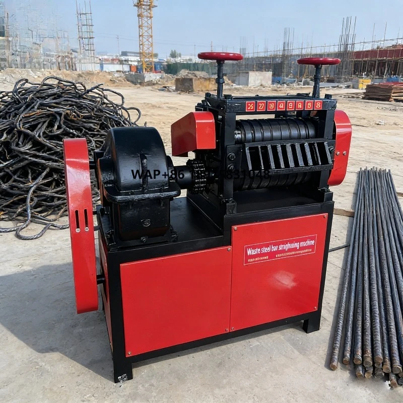 

4-25Mm steel bar straightening machine, metal straightening and cutting machine, scrap steel rod straightening machine