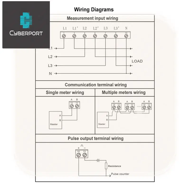3 Phase Energy Meter Kwh Power Monitor Wattmeter Tuya App Remote Switch On OFF 3X110/190V 230/400VAC