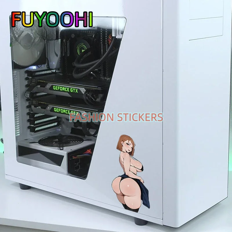 FUYOOHI Play Decal Kugisaki Nobara Car Stickers Vinyl Scratch-Proof Decals Car Accessories Laptop Decor Sunscreen
