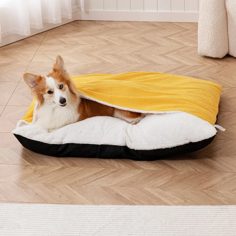 Dog sleeping bag nest medium and large dog warm cat nest closed removable and washable