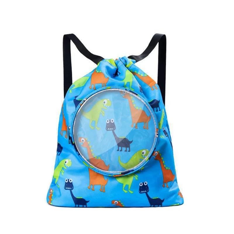 Swimming Pouch Kids Drawstring Bag Storage Sack Outdoor Diving Snorkeling Fins Footwear Dry and Wet Separation Accessory