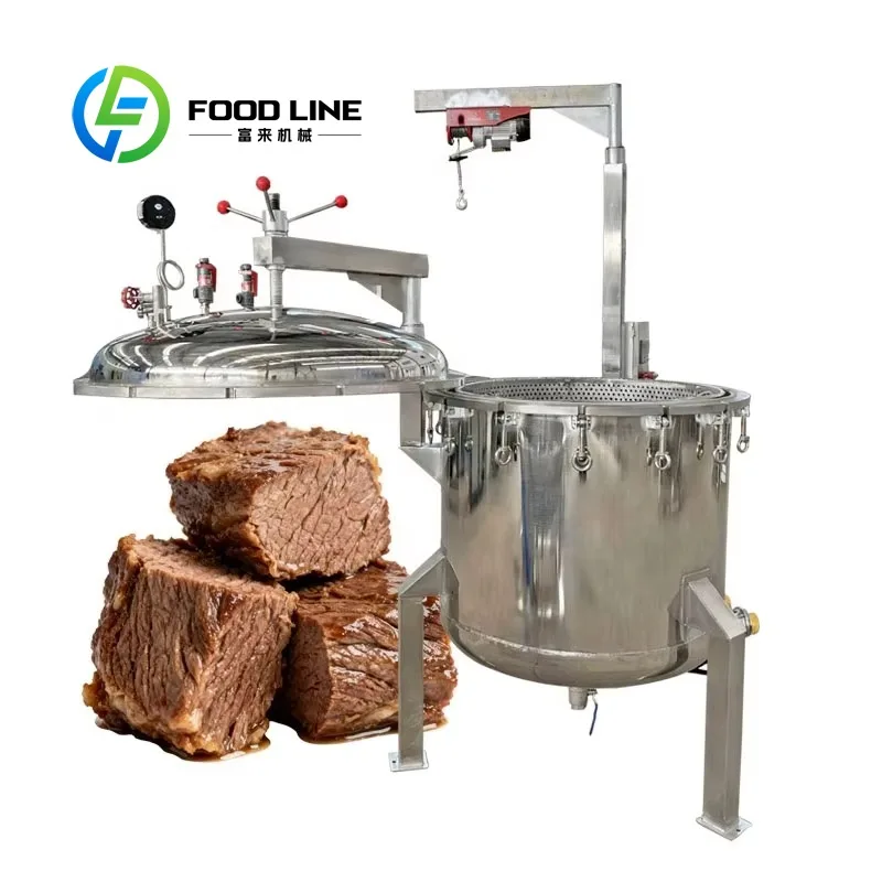Customized Large Capacity High Pressure Industrial Retort Cooker 300L 500L 600L Sterilization Machine