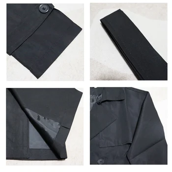 Men's Korean-Style Long Trench Coat 2 Spring Trench Coat Mens Korean Style Male Streetwear Windbreaker Trenchcoat Men Solid Coats for Men Casual Loose Long Overcoat 2