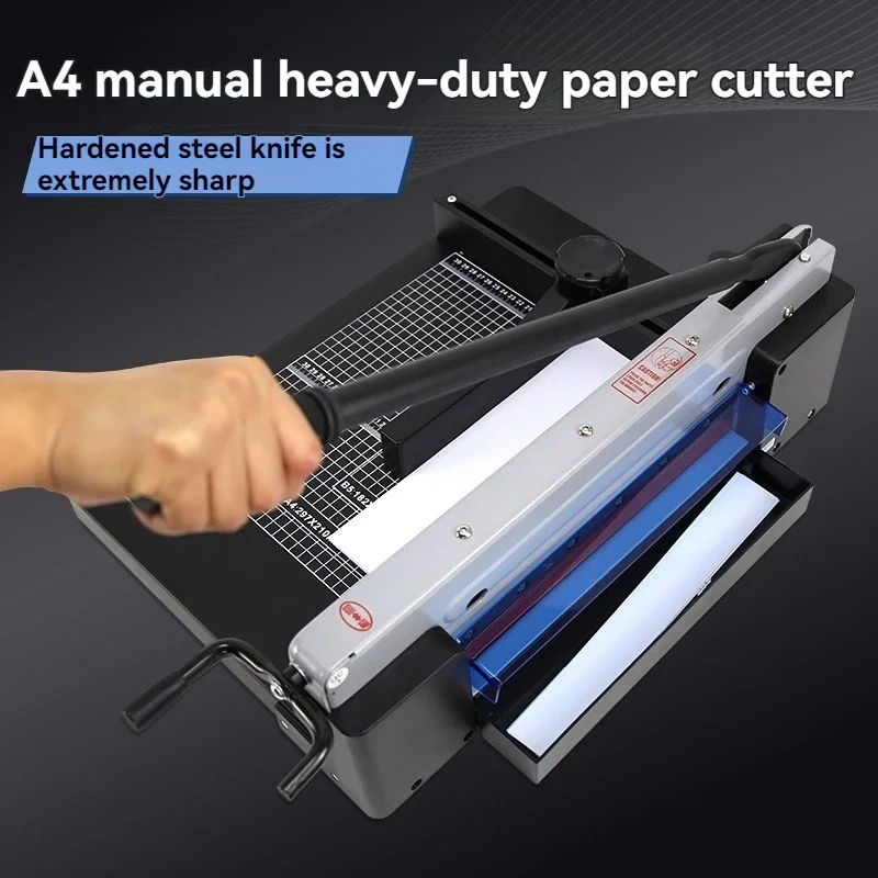 2025 A4 Zware 878 Dikke Laag Handmatige Foto Kleine Shear Verdikking Snijden Contract Tender Grote Papier Snijmachine