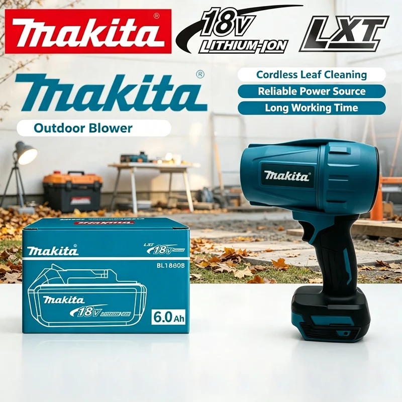 Original 18V Makita 6Ah Lithium ion Battery BL1860 BL1850B BL1850 BL1840 BL1830B Replacement for Blower Cordless Tools Battery