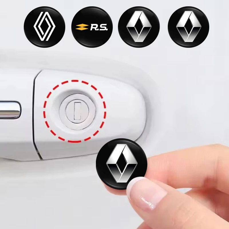قفل باب السيارة ثقب المفتاح ملصقات حماية مضادة للحجب لرينو ميجان 2 3 4 توينجو كليو تاليسمان كابتور كويد ملصقات السيارات #1