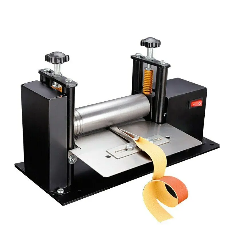 Electric Small Leather Drawing Machine Hand-rolled Glue Cylinder Machine Shoulder Strap Cylinder Pressure Leather Machine 220V