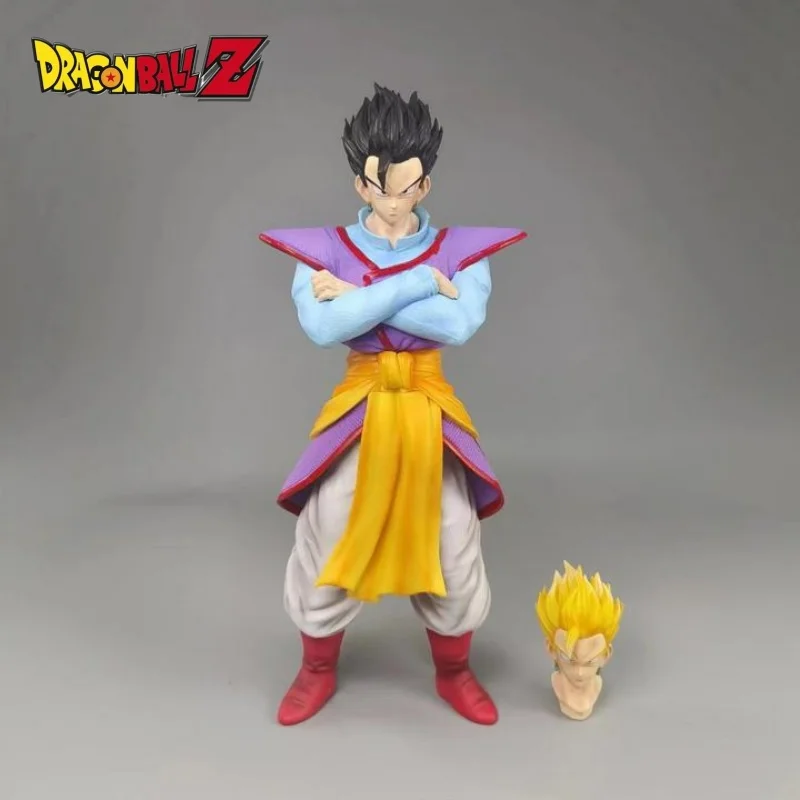 30cm Dragon Ball Anime World King God Wu Fan Double Headed Holding Sword Pvc Statue Boxed Handmade Tabletop Decoration Toy Gift