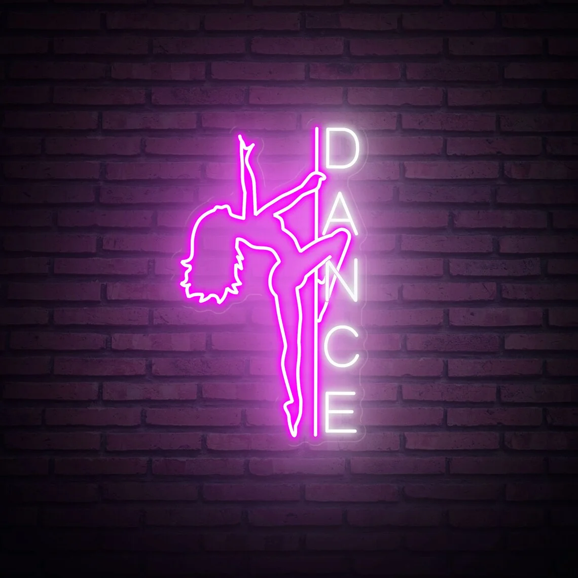 Dancer Neon Sign, Pole Dancing Neon Sign, Dance Studio Decoration, Dance Party Home Bedroom Decor, Gift for Her