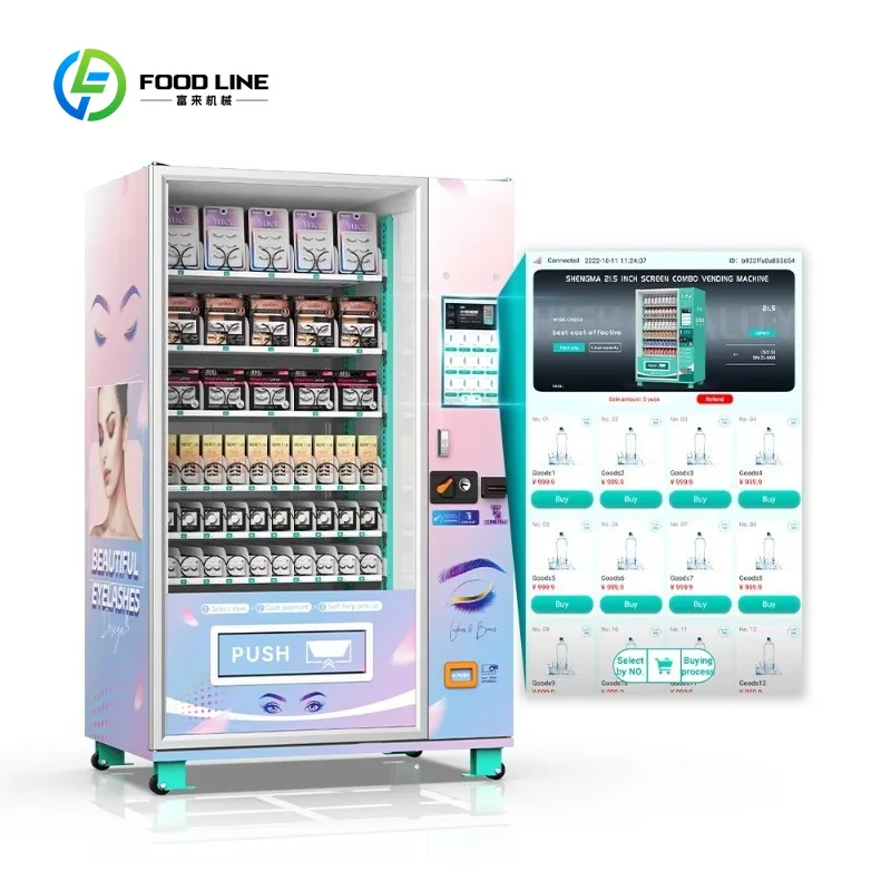 Customized Cosmetic Vending Machine Make up Beauty Vending Machine with QR /Cash/Coin /Credit Card Payment Vending Machine