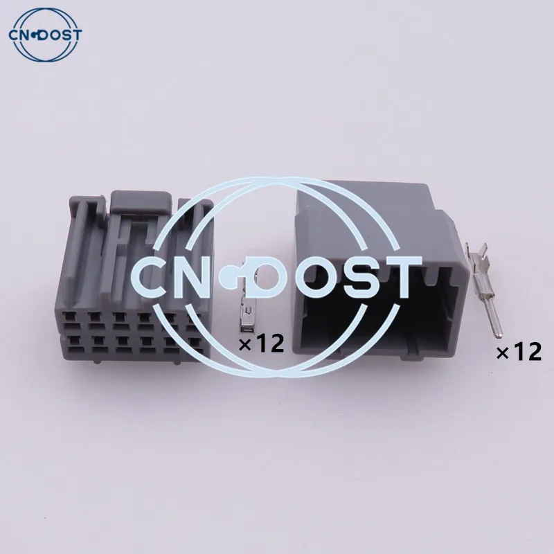 

1 Set 12 Pin Automobile Wire Cable Male Socket Female Connector AC Assembly Unsealed Plug 917978-6 917978-1