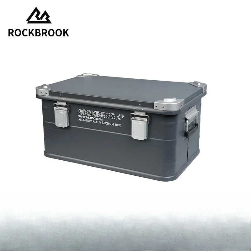 

Premium textured aluminum-magnesium alloy box, large-capacity vehicle backup storage box for outdoor camping