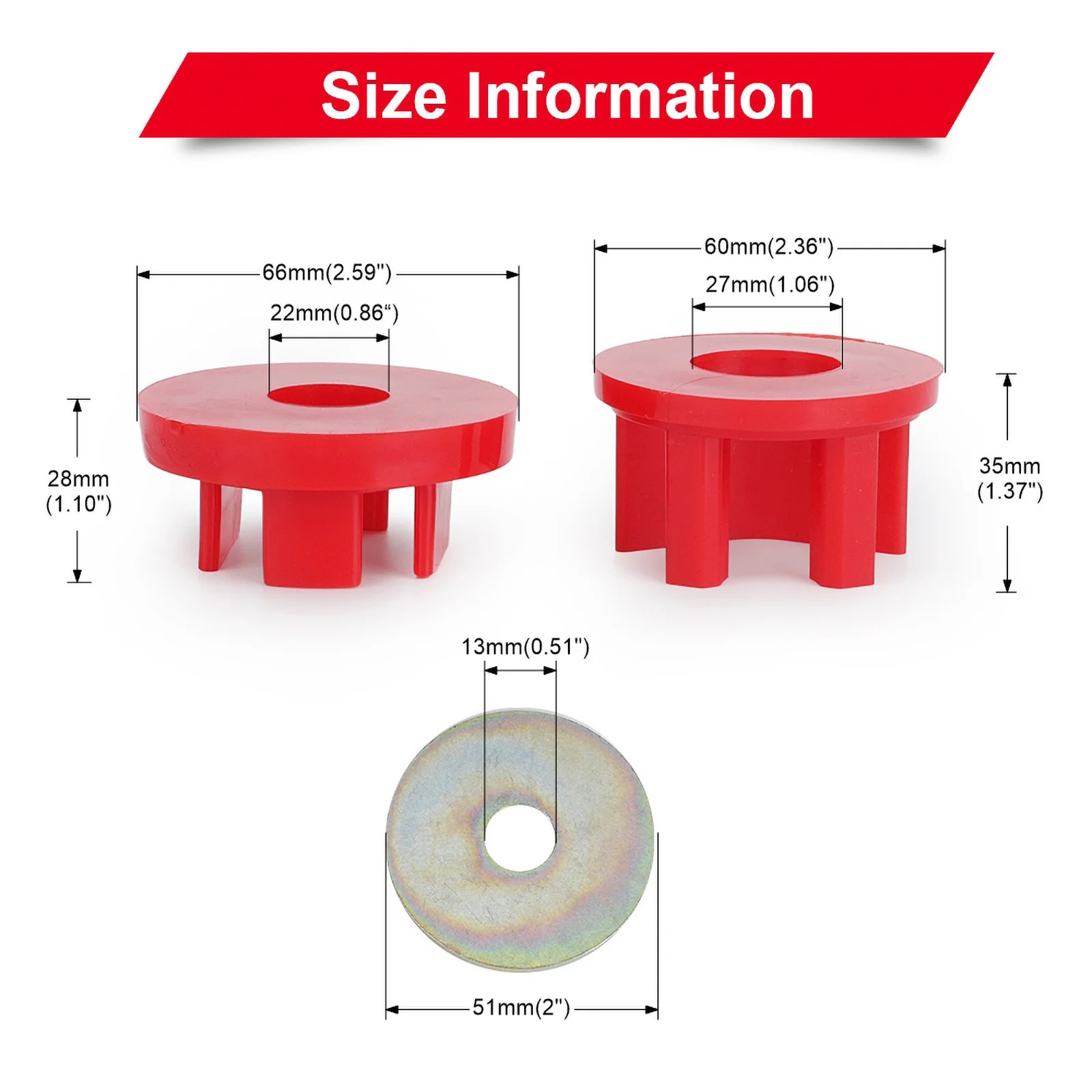 Performance Rear Differential Support Mounting Bushing For Subaru Impreza WRX STI 08-14 Forester 08-13 Car Replacement Parts