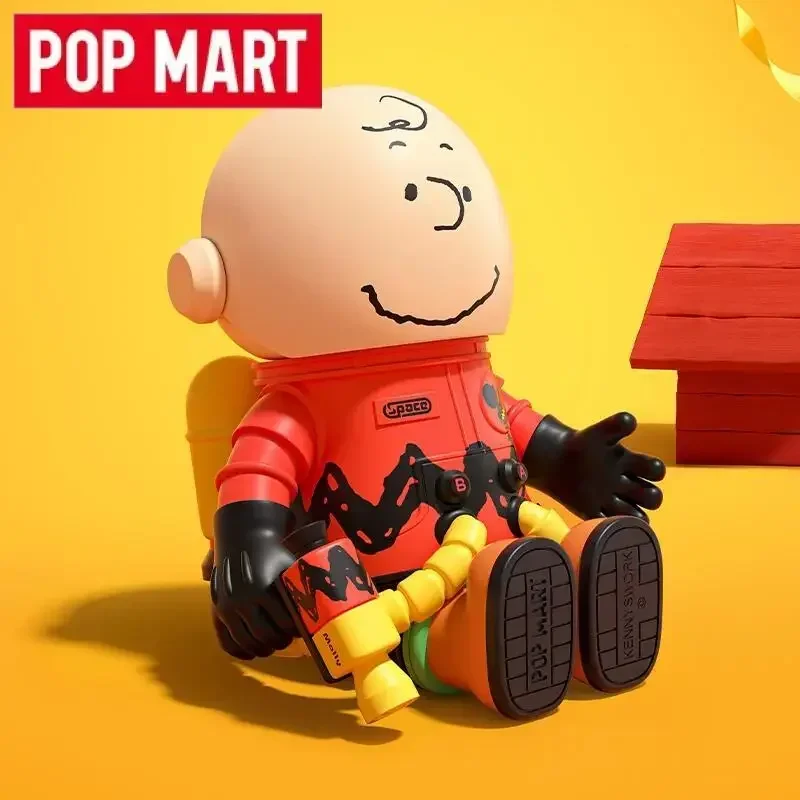 POP MART Mega Space Molly 100% Charlie Brown & Snoopy Series Mystery Box Genuine Blind Box Mystery Box Kawaii Ornaments