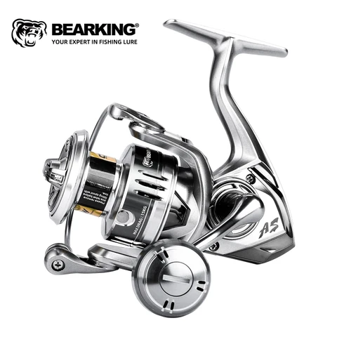 Bearking marca nova chegada carretel de pesca de água salgada fiação 1000-6000 9 + 1bb 5.2:1 arrasto máximo 10-20kg carretéis à prova de água