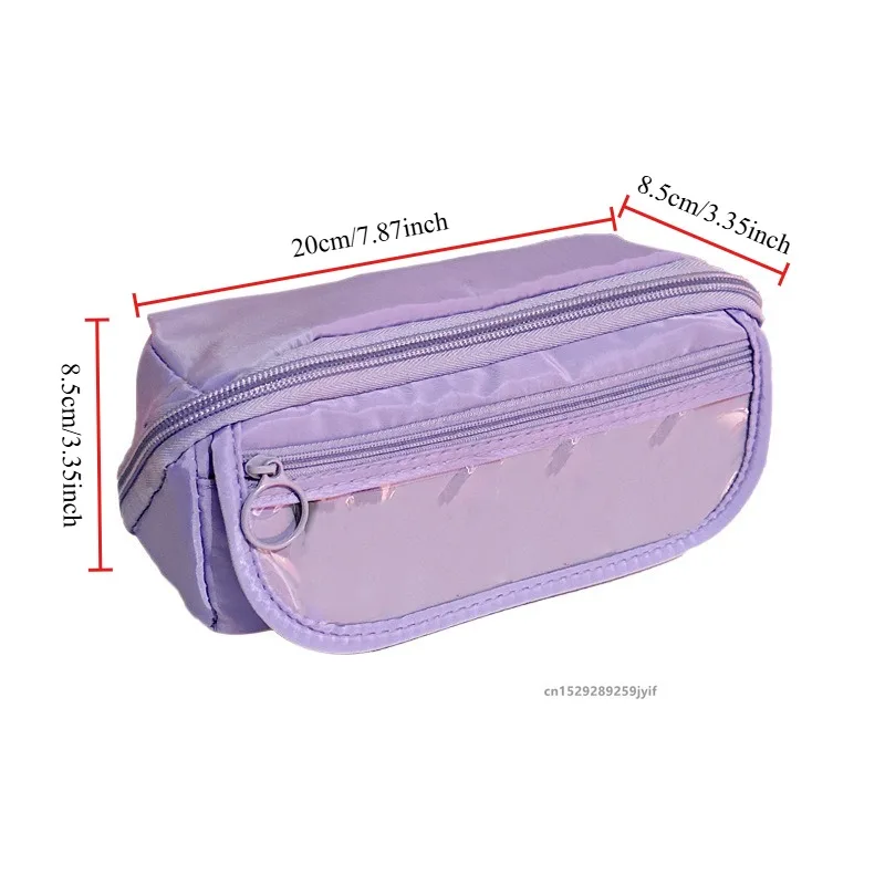 Large Capacity Pencil Case Organizer - Multi-Compartment Desktop Storage for Students School & Office Supplies