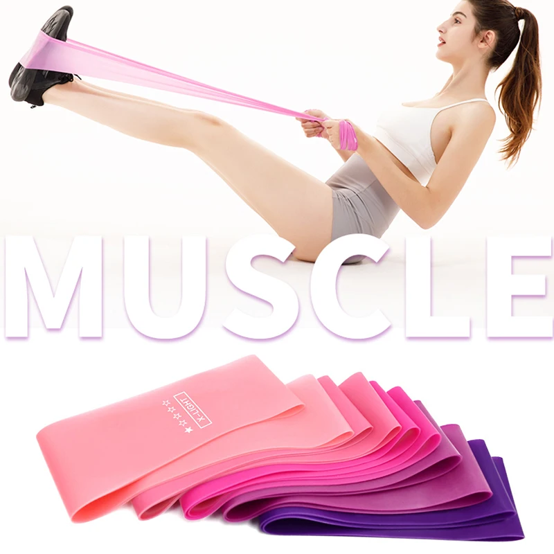 5 Pcs Resistance Bands Gymnastics Latex With Exercise Instructions For Muscle Building Yoga