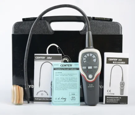 

CENTER-384 Hydrogen(H2) Gas Leak Detector CENTER384 Detectable Gases: Mixture 5% Hydrogen (H2) + 95% Nitrogen(N)F