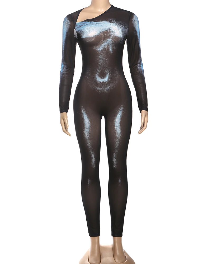 Kliou مثير انظر من خلال حللا امرأة غير النظامية انحراف طوق كم كامل طباعة نحيل الخوخ الورك منتصف الليل نادي وزرة الحفلات