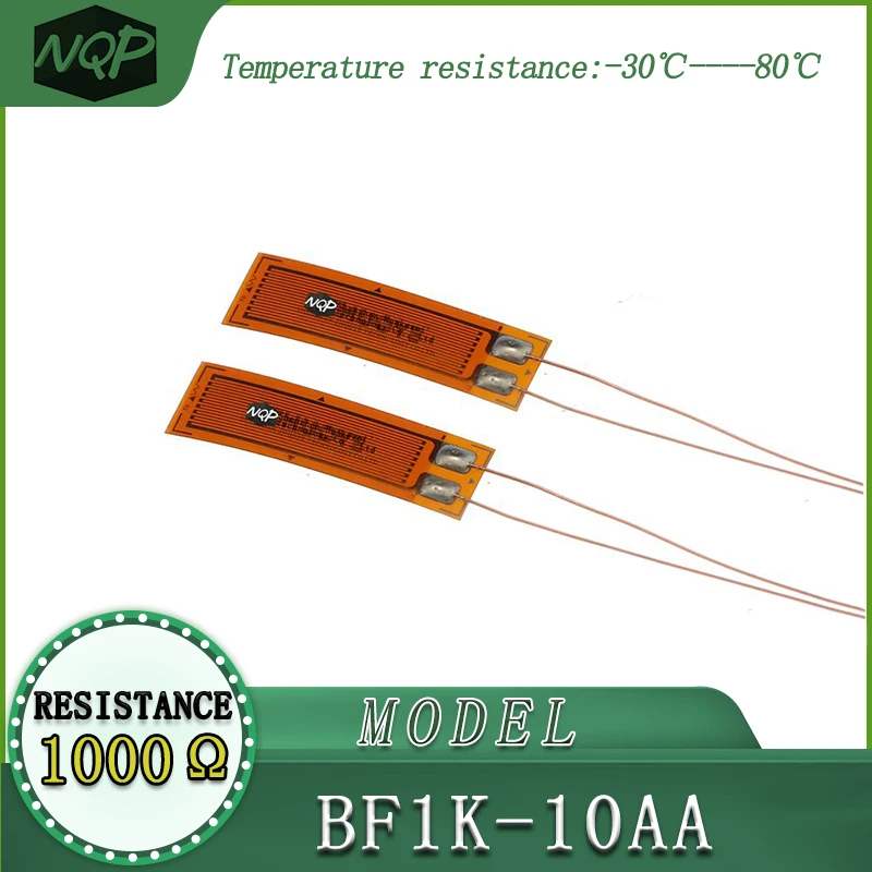 Strain Gauge BF1K-10AA, high precision, resistive type, with a resistance value of 1000 ohms, used for load cells.