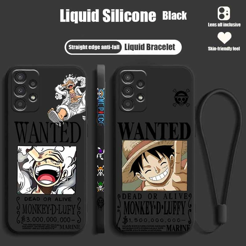 Anime Zoro Luffy O-O-OneS For Samsung S26 S25 Edge S24 S23 S22 S21 S20 Ultra Plus Liquid Left Rope Cover Funda Soft Phone Case